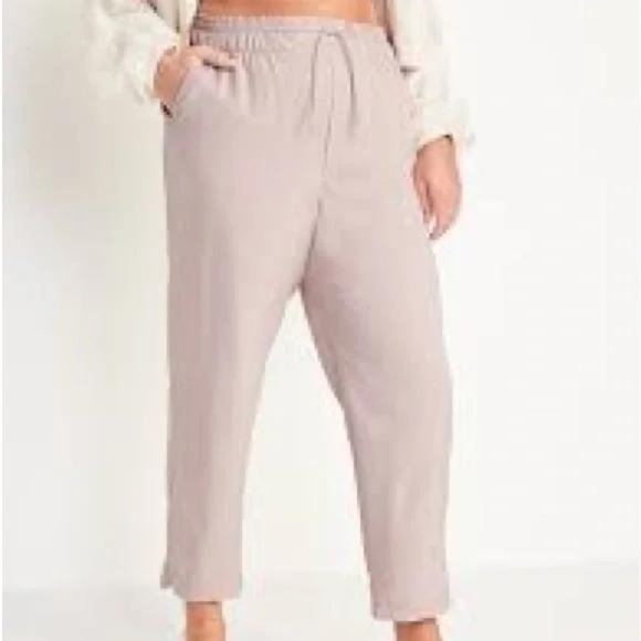 Old Navy High-Waisted StretchTech Cropped Tapered Pants for Women New - Picture 1 of 2